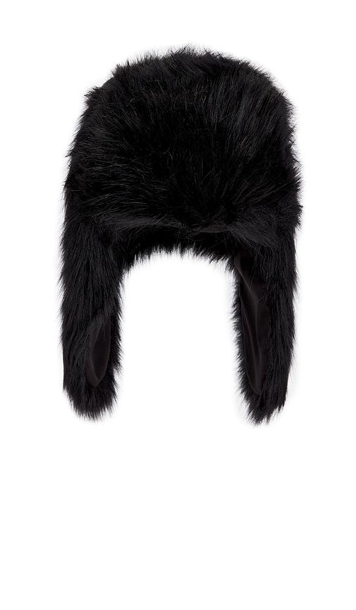 Unreal Fur Wright Hat in Black by UNREAL FUR