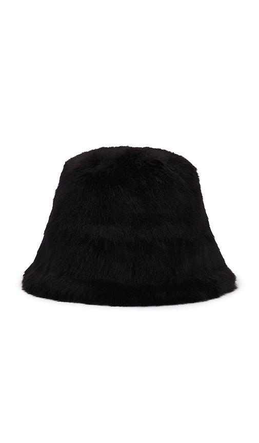 Unreal Fur Yeoman Bucket Hat in Black by UNREAL FUR