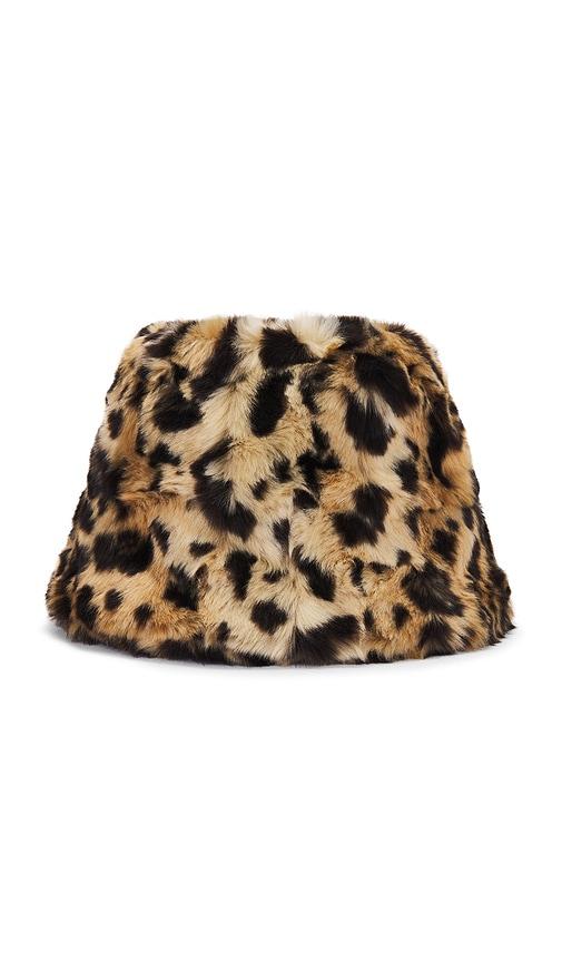 Unreal Fur Yeoman Bucket Hat in Brown by UNREAL FUR