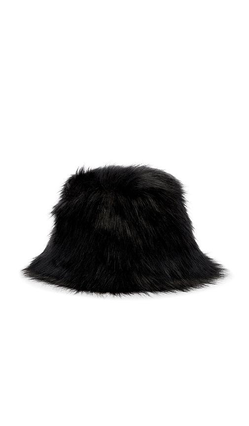 Unreal Fur Yeoman Hat in Black by UNREAL FUR