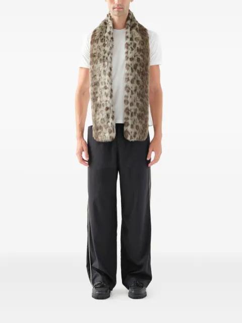leopard-print scarf by UNREAL FUR