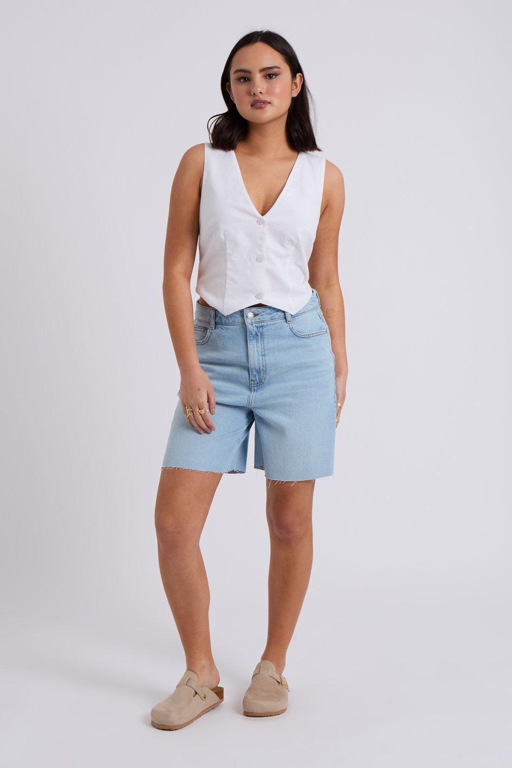 Black Linen Blend Waistcoat by URBAN BLISS