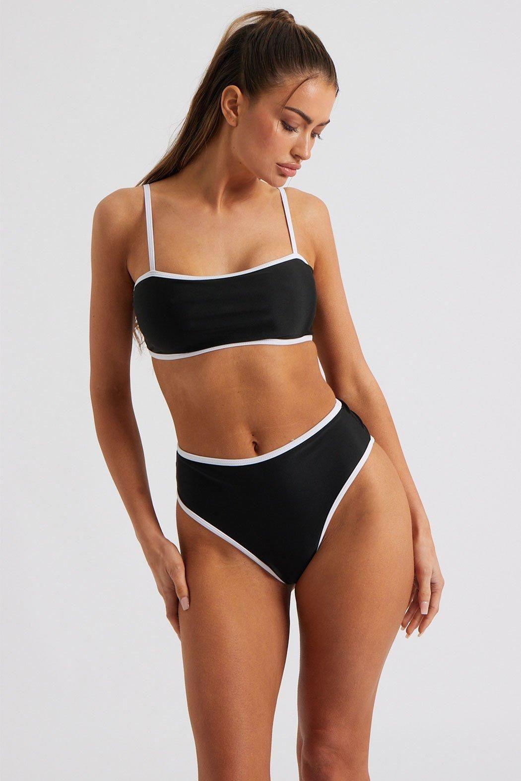 Contrast Binding Bikini Top by URBAN BLISS