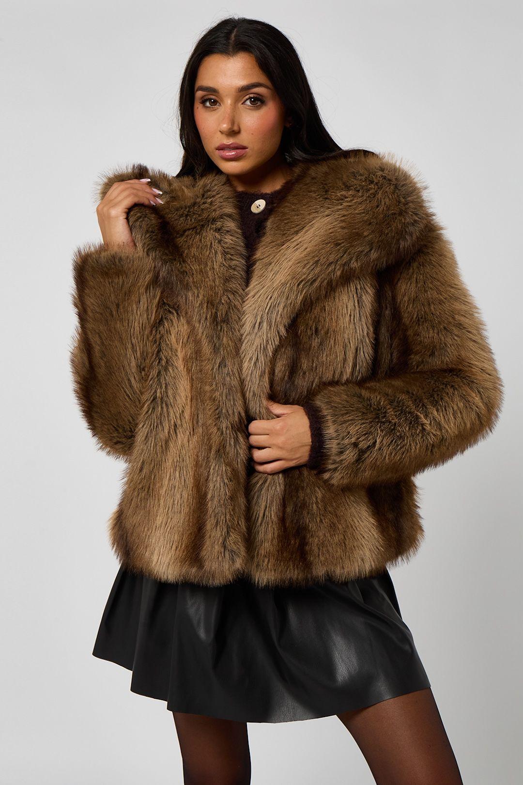 Faux Fur Jacket by URBAN BLISS