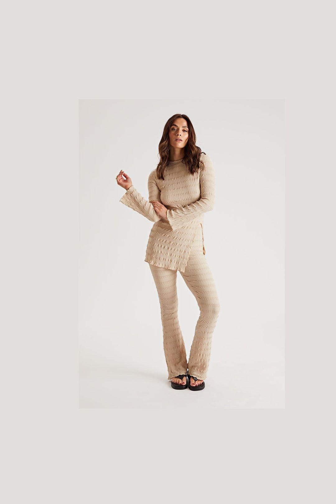 Flared Textured Set by URBAN BLISS