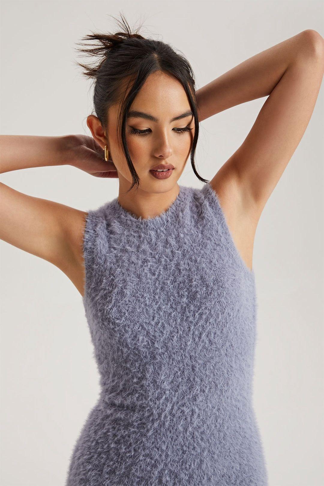 Fluffy Mini Racer Dress by URBAN BLISS