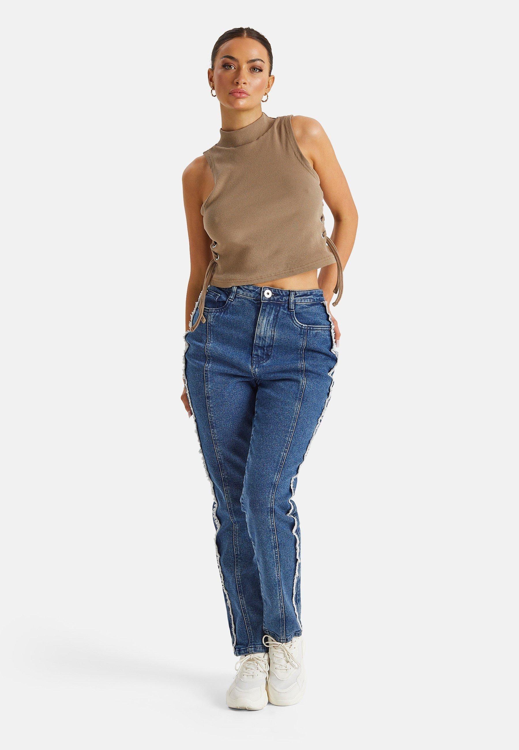 Fray Seam Detail Wrath Jean by URBAN BLISS