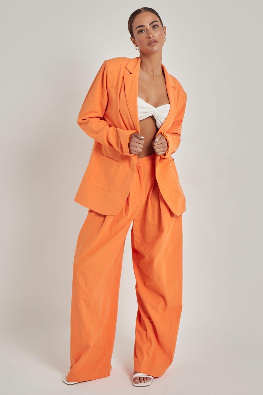 Linen Wide Leg Trouser by URBAN BLISS