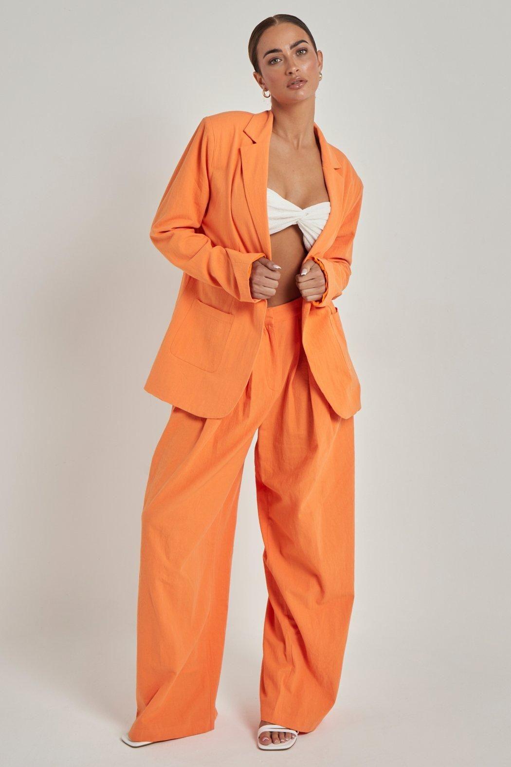 Linen Wide Leg Trouser by URBAN BLISS