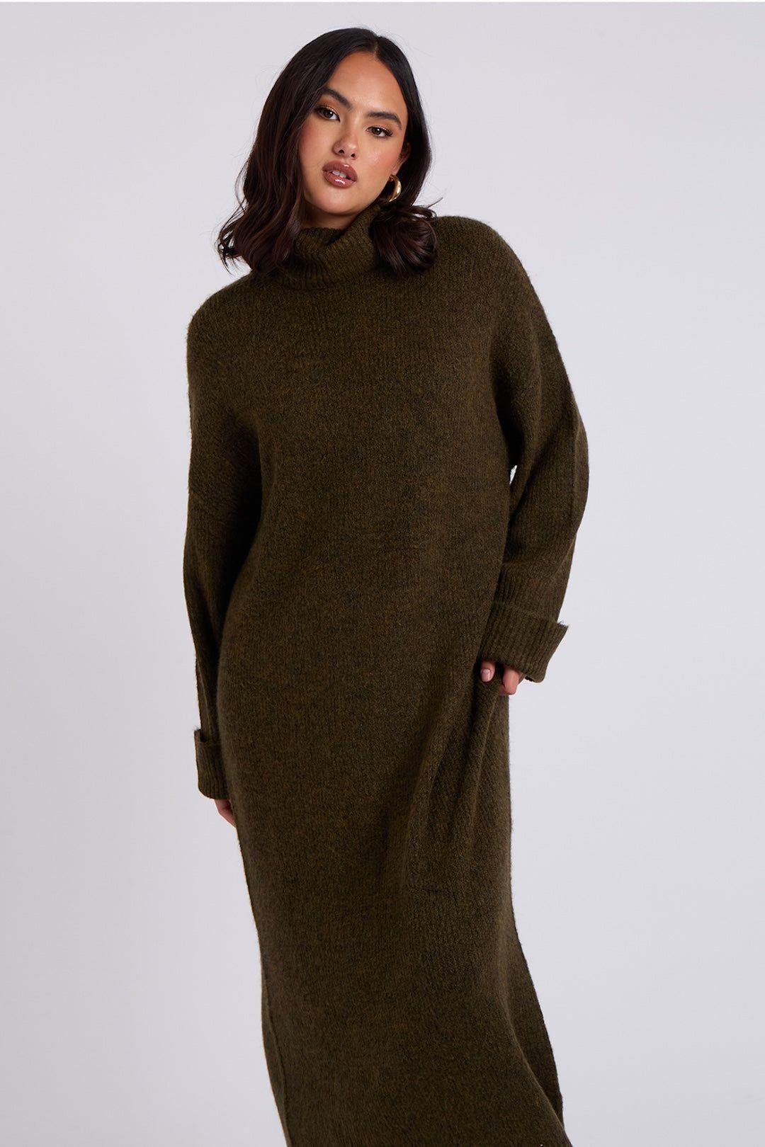 Roll Neck Midaxi Dress by URBAN BLISS