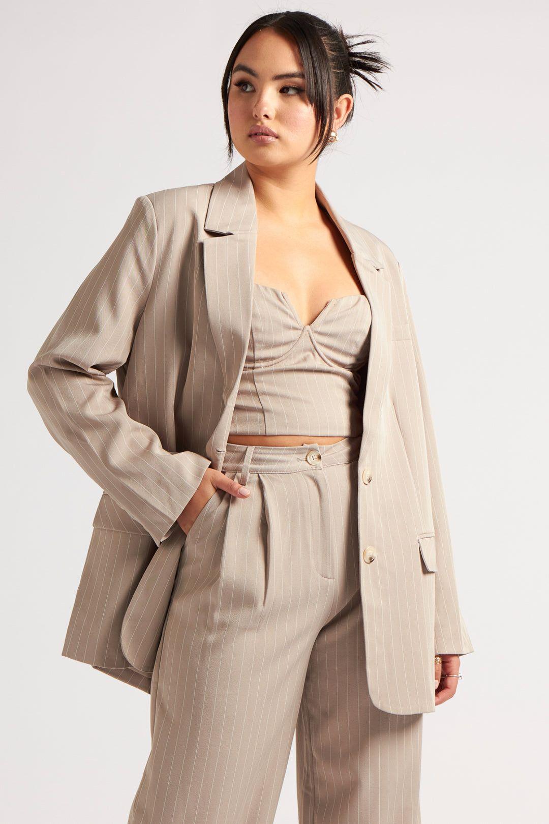 Striped Blazer by URBAN BLISS