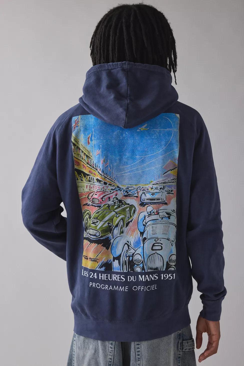 24 Heures du Mans Racing Graphic Hoodie Sweatshirt by URBAN OUTFITTERS