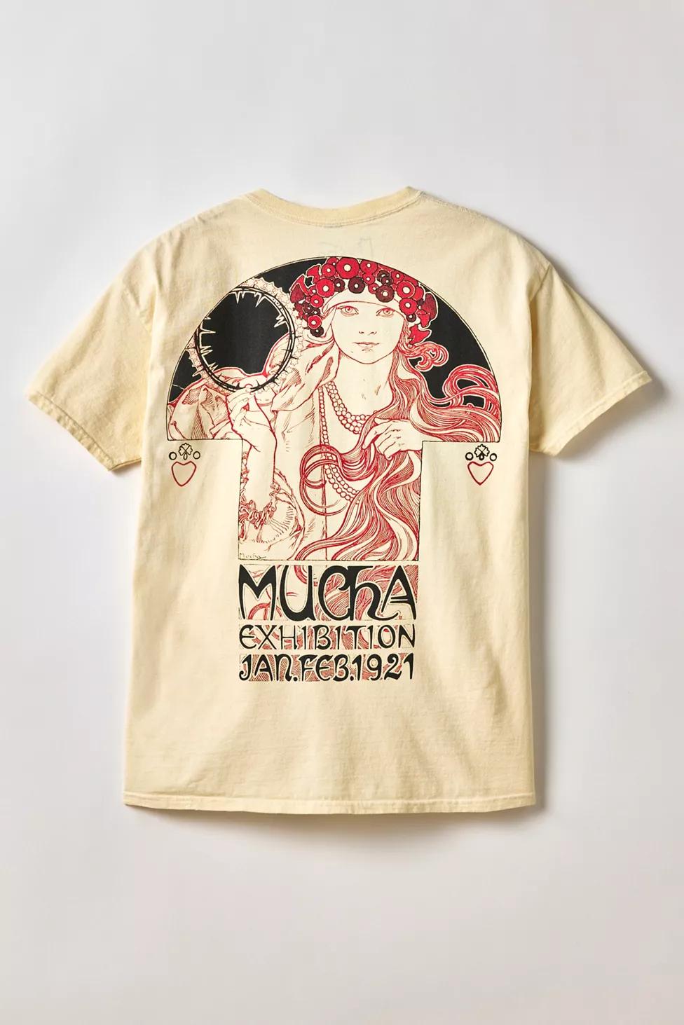 Alphonse Mucha Poster For The Brooklyn Exhibition Graphic Tee by URBAN OUTFITTERS