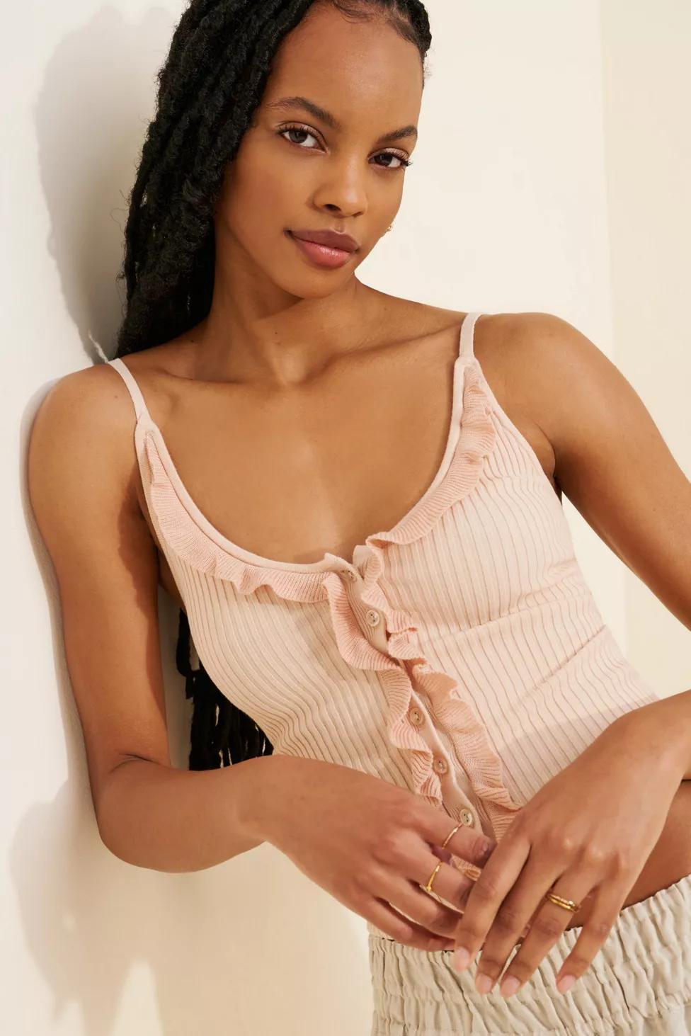 Beth Ruffle Sweater Cami by URBAN OUTFITTERS