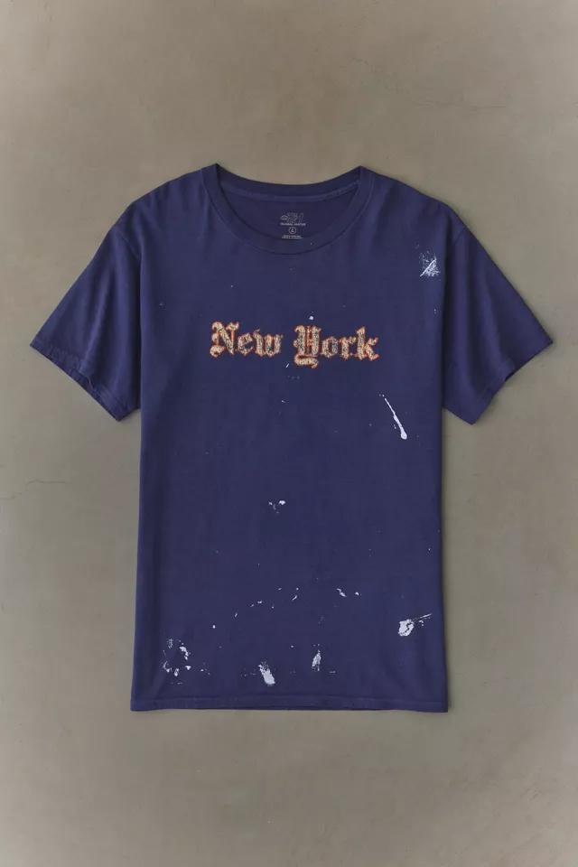 Big City Script Graphic Paint Splatter Tee by URBAN OUTFITTERS