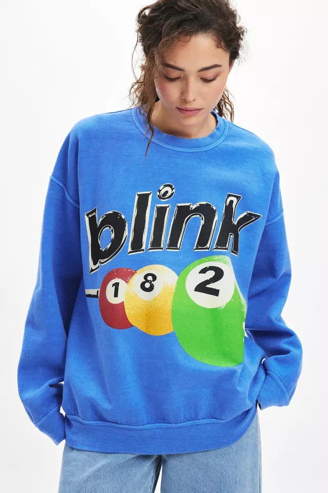 Blink 182 Billiard Tour Graphic Pullover Sweatshirt by URBAN OUTFITTERS