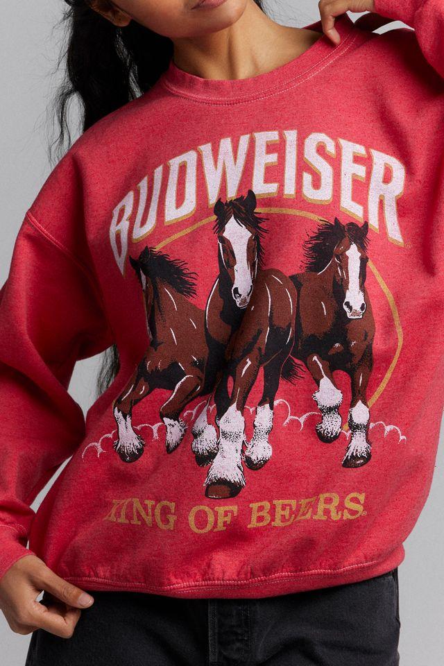 Budweiser Clydesdales Graphic Crew Neck Pullover by URBAN OUTFITTERS