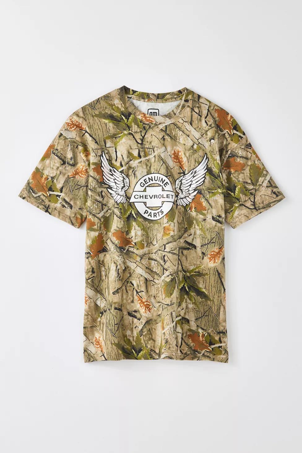 Chevy Logo Graphic Camo Tee by URBAN OUTFITTERS