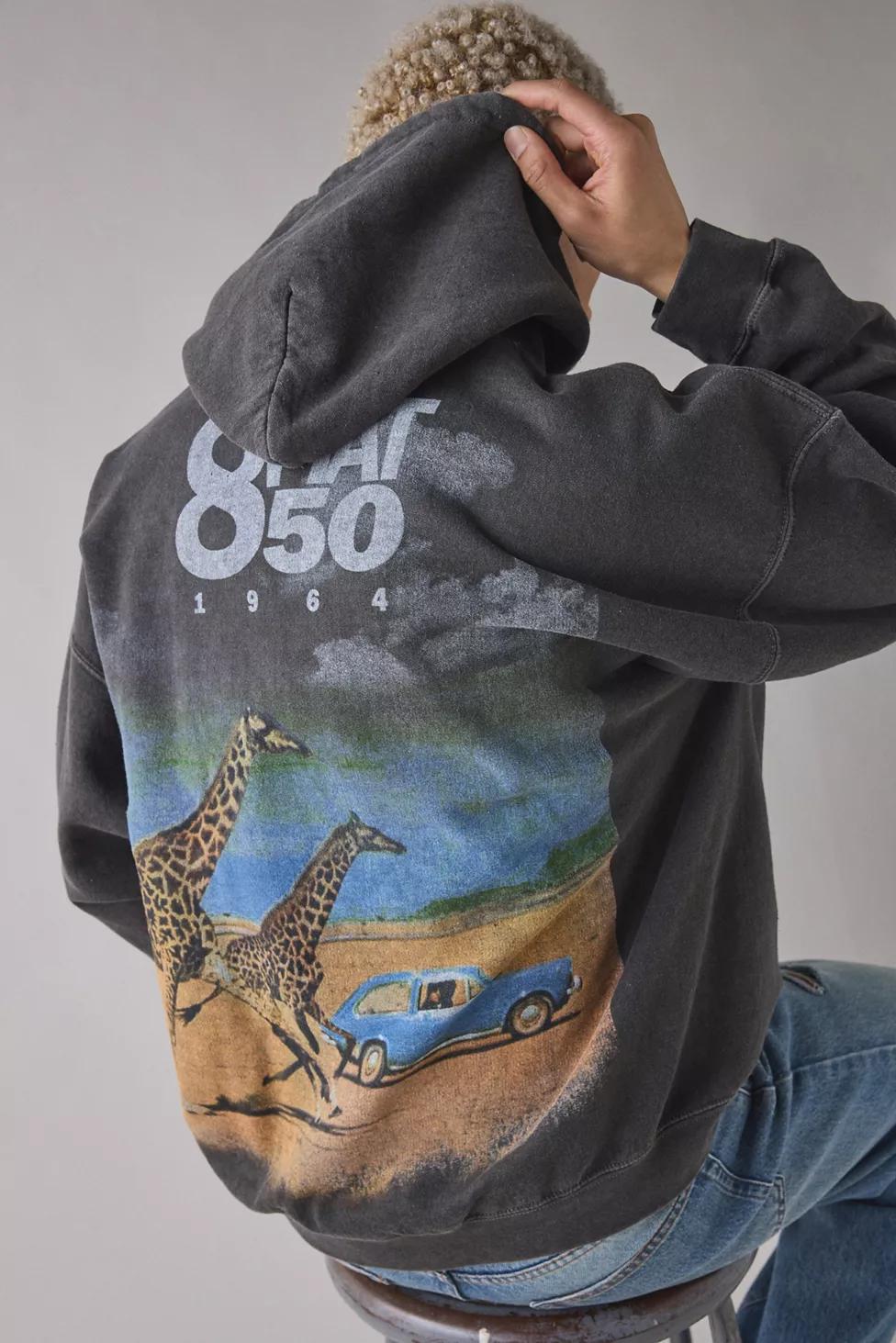 Fiat 850 1964 Graphic Hoodie Sweatshirt by URBAN OUTFITTERS