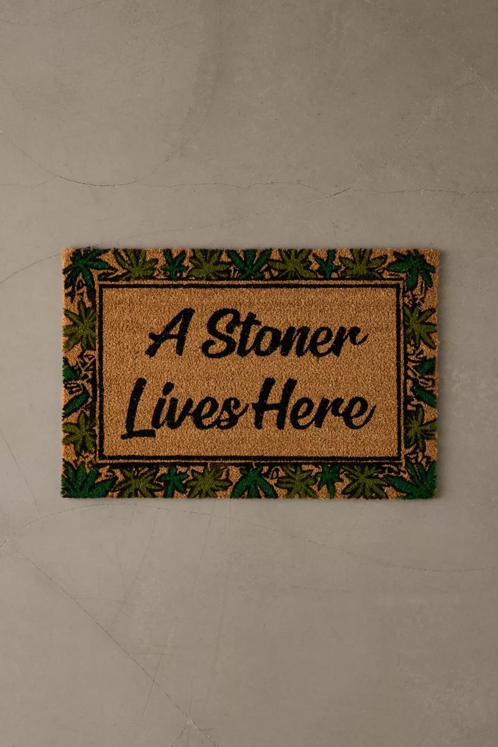 Happy Leaf Coir Doormat by URBAN OUTFITTERS