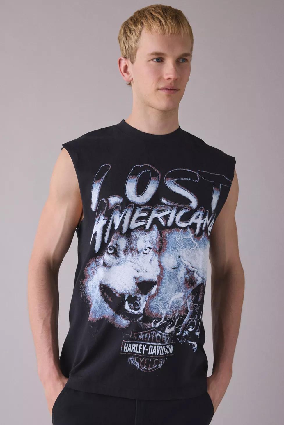 Harley Davidson X mgk lost americana Graphic Muscle Tee by URBAN OUTFITTERS