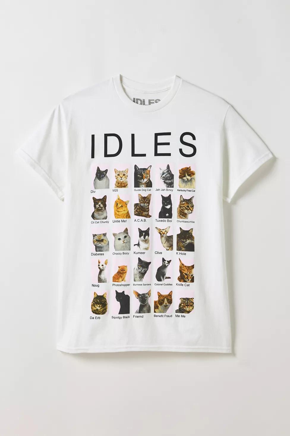 IDLES Cat Graphic Tee by URBAN OUTFITTERS