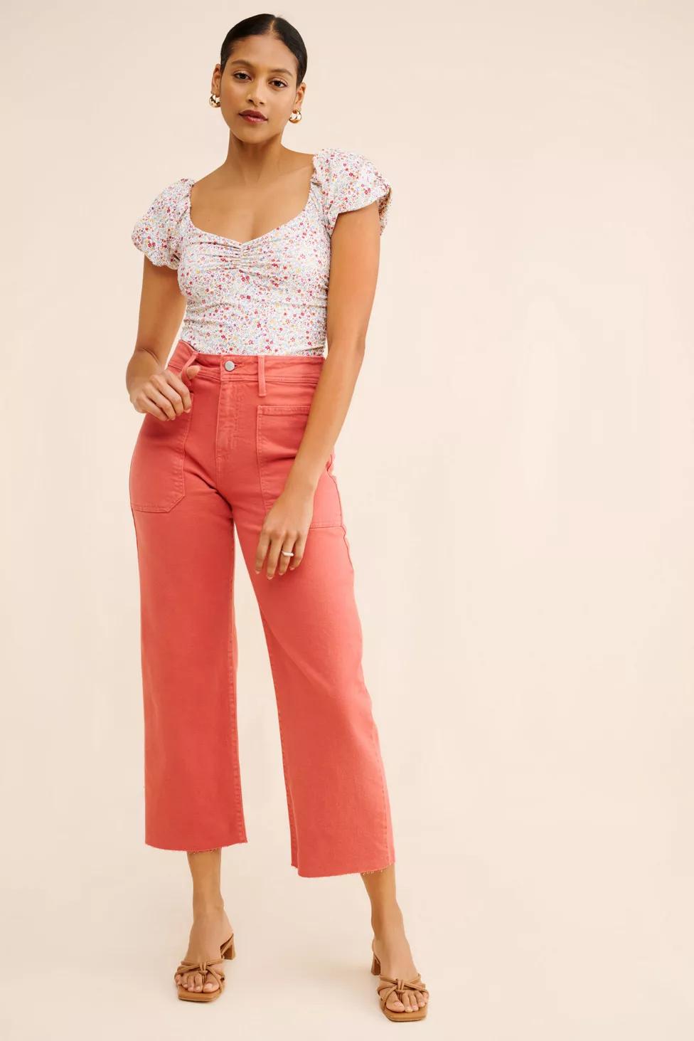 JUST BLACK DENIM High Rise Utility Wide Leg Jean by URBAN OUTFITTERS JUST BLACK DENIM High Rise Utility Wide Leg Jean by URBAN OUTFITTERS