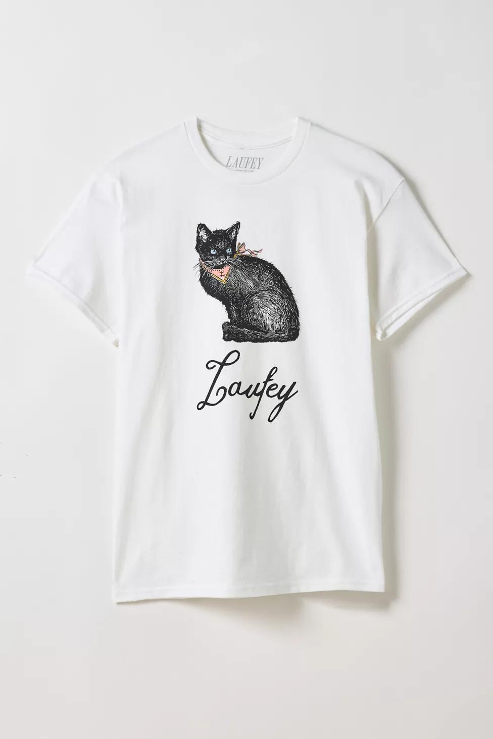 Laufey Black Cat Graphic Tee by URBAN OUTFITTERS
