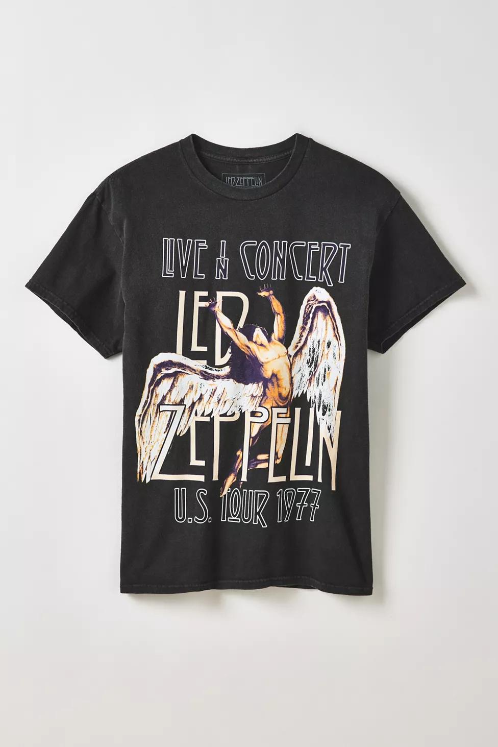 Led Zeppelin Live In Concert Graphic Tee by URBAN OUTFITTERS