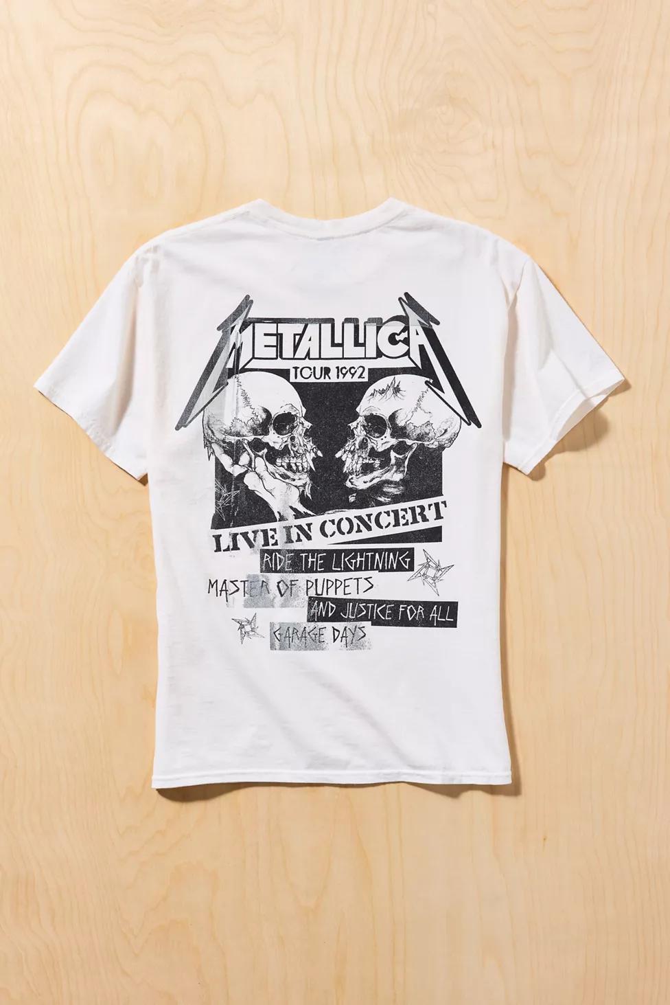Metallica Vintage Tour Graphic Tee by URBAN OUTFITTERS