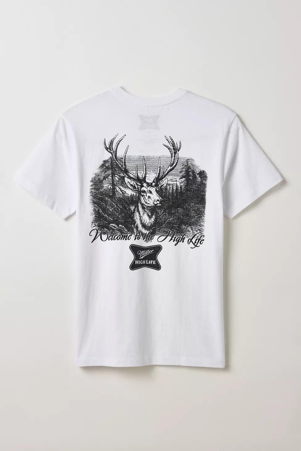 Miller High Life Buck Graphic Tee by URBAN OUTFITTERS