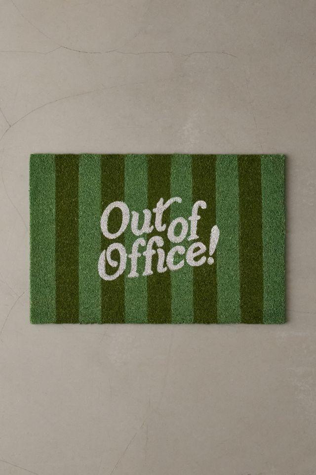 Out Of Office Printed Coir Doormat by URBAN OUTFITTERS
