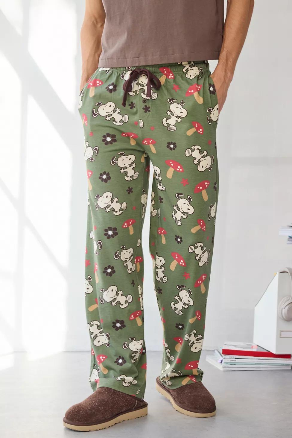 Peanuts Snoopy & Mushroom Pattern Pajama Pants by URBAN OUTFITTERS