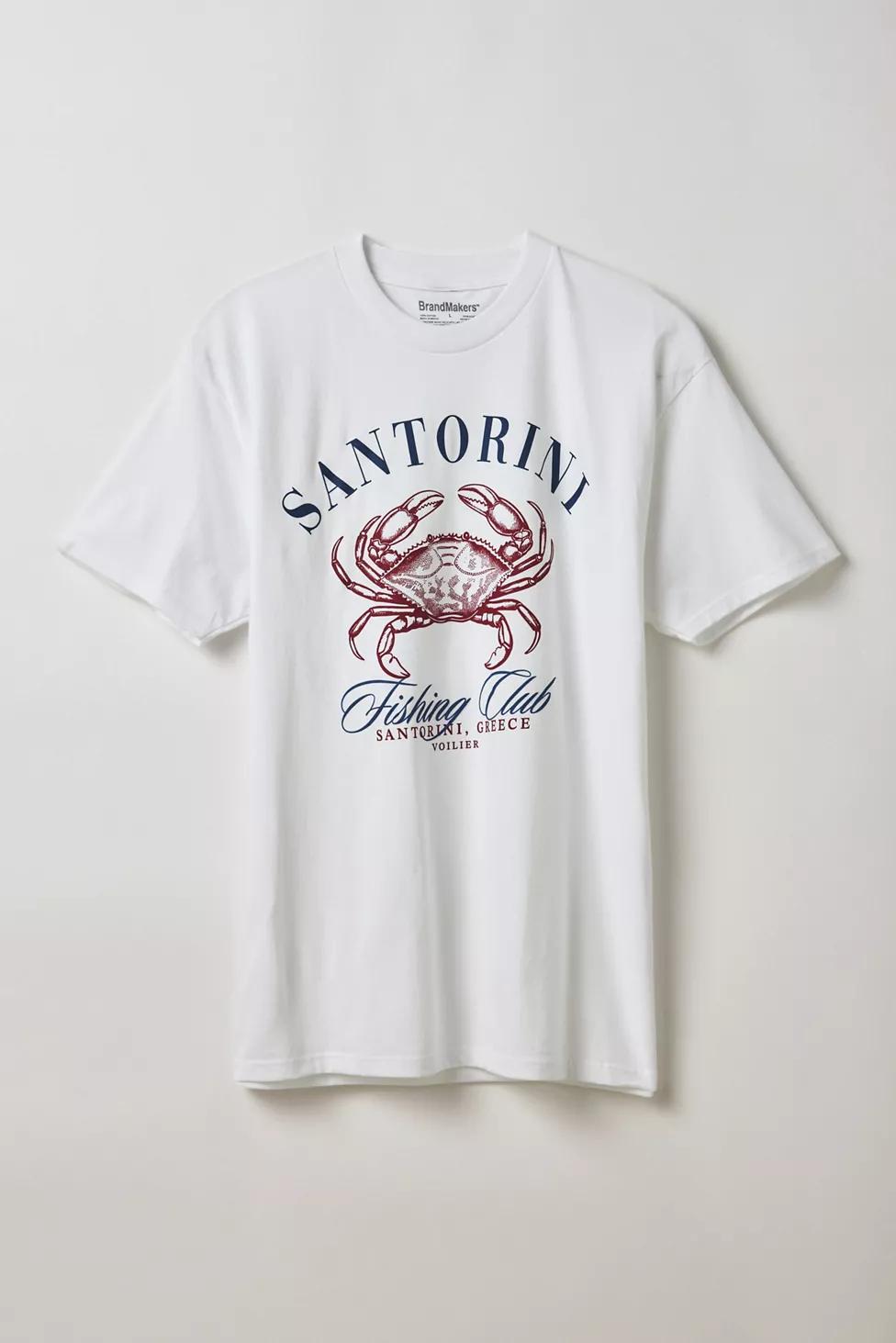 Santorini Fishing Club Graphic Tee by URBAN OUTFITTERS