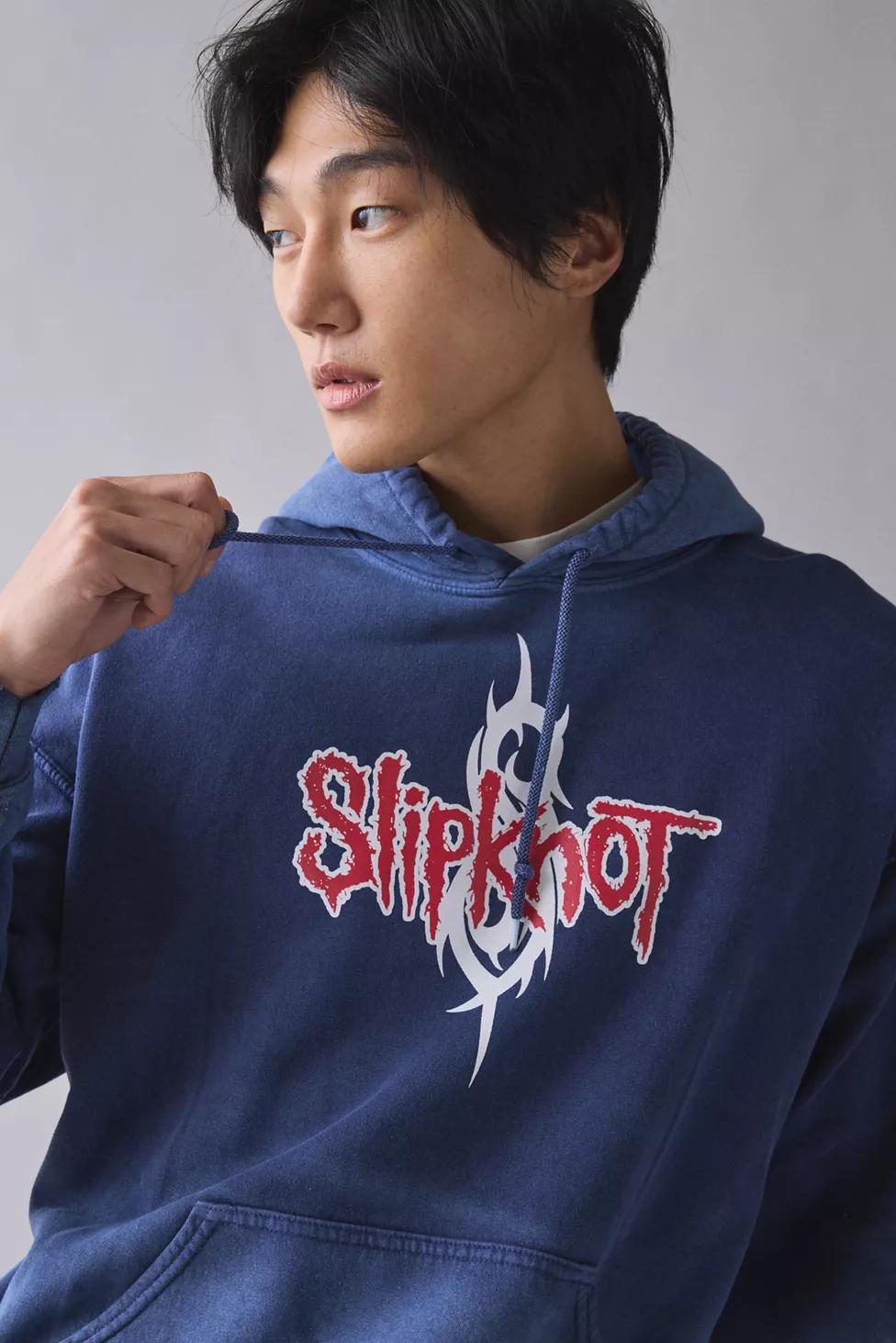 Slipknot Graphic Distressed Hoodie Sweatshirt by URBAN OUTFITTERS