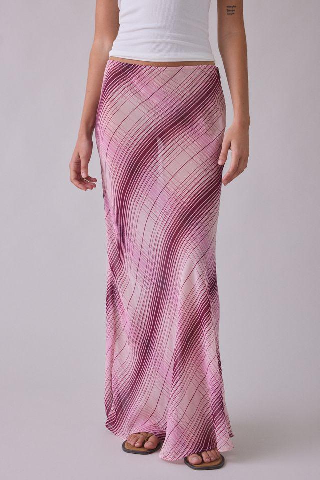 UO Armena Sheer Chiffon Maxi Skirt by URBAN OUTFITTERS