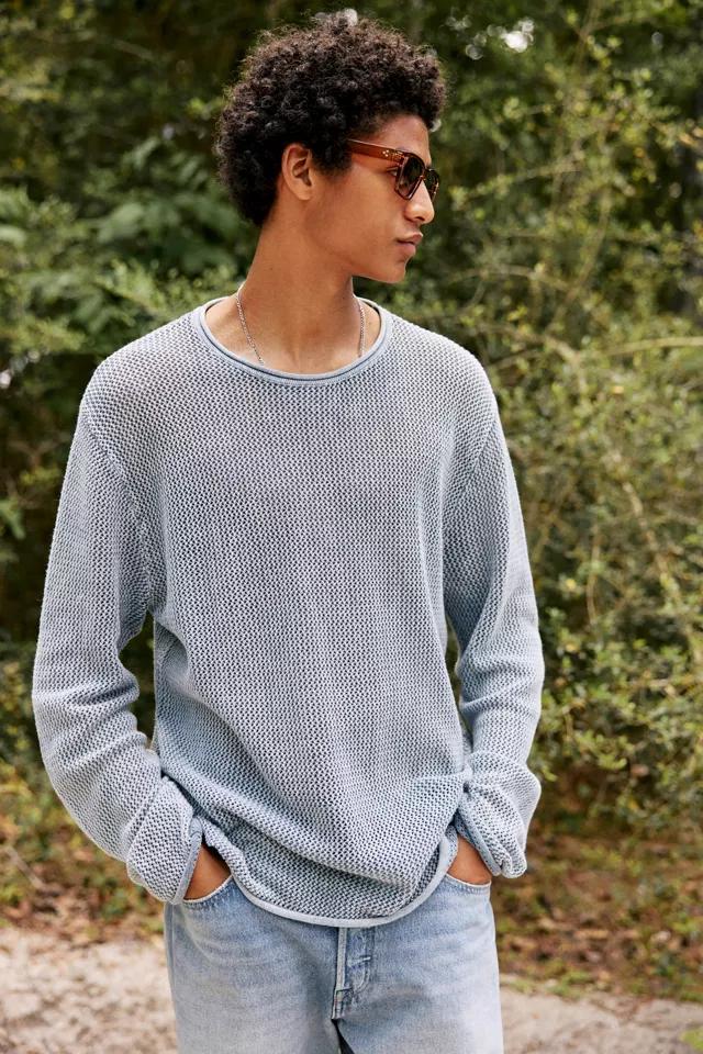 UO Mason Mesh Crew Neck Sweater by URBAN OUTFITTERS