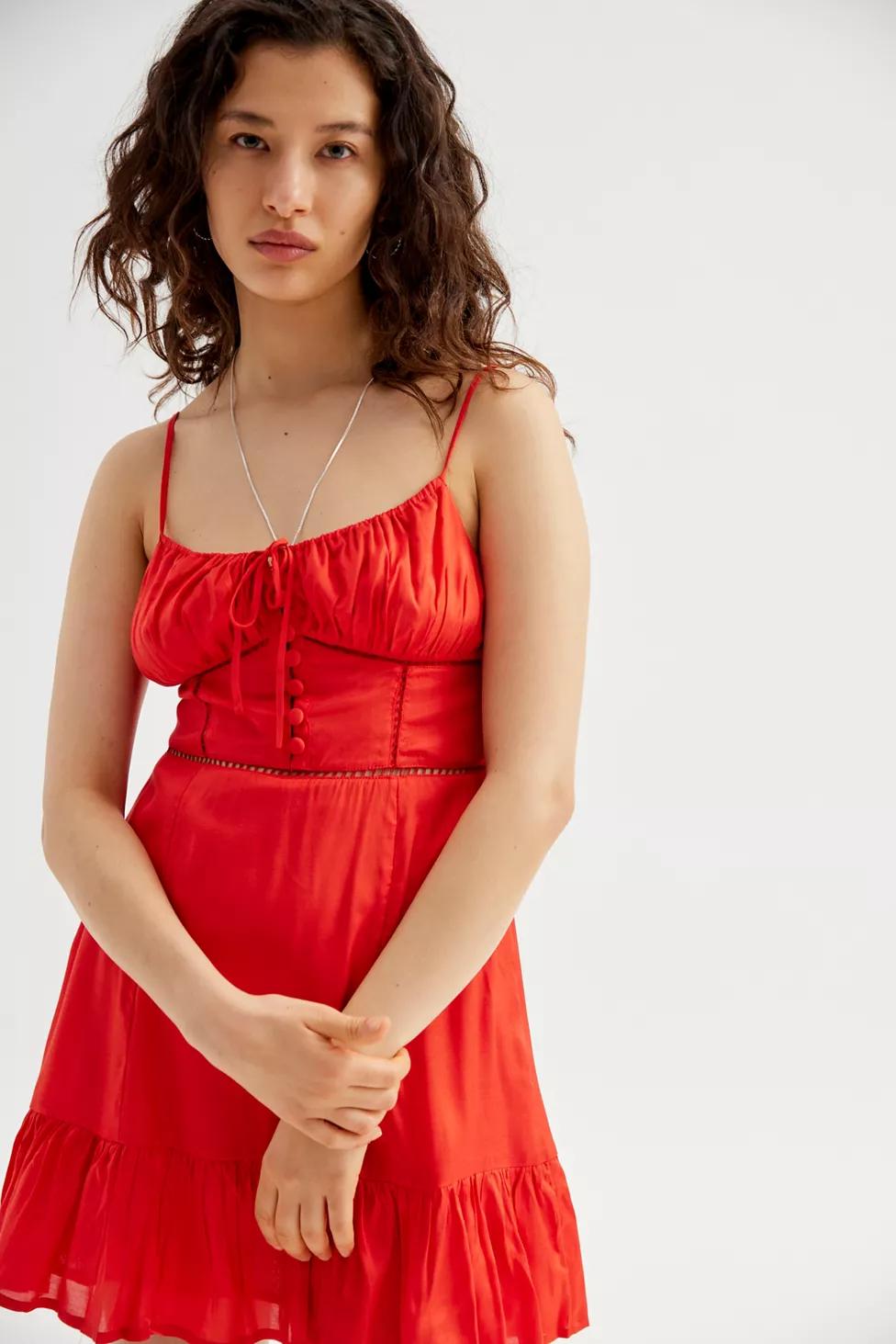 UO Silva Rayon Mini Dress by URBAN OUTFITTERS