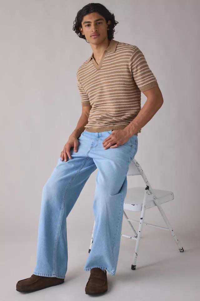 UO Skylar Stripe Short Sleeve Sweater by URBAN OUTFITTERS