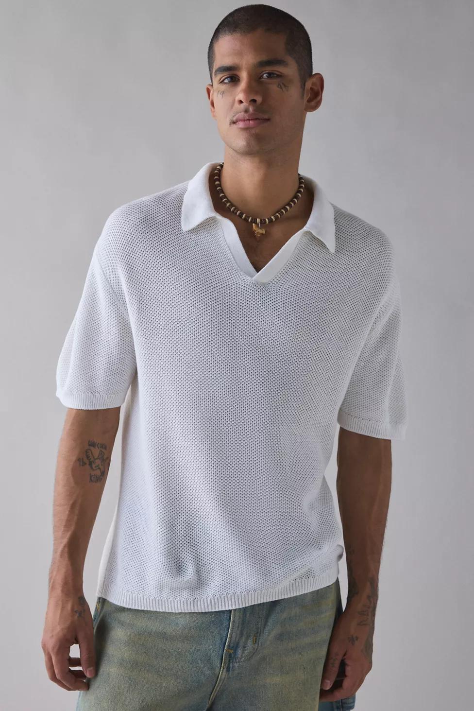 UO Skylor Popover Polo Collar Sweater by URBAN OUTFITTERS