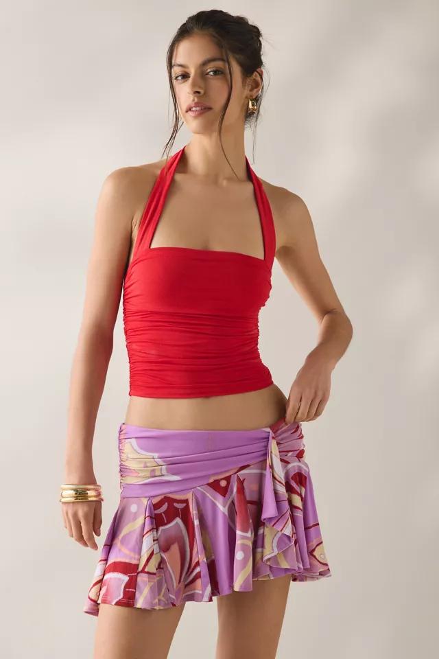 UO Surf And Sand Asymmetric Ruffle Mini Skirt by URBAN OUTFITTERS