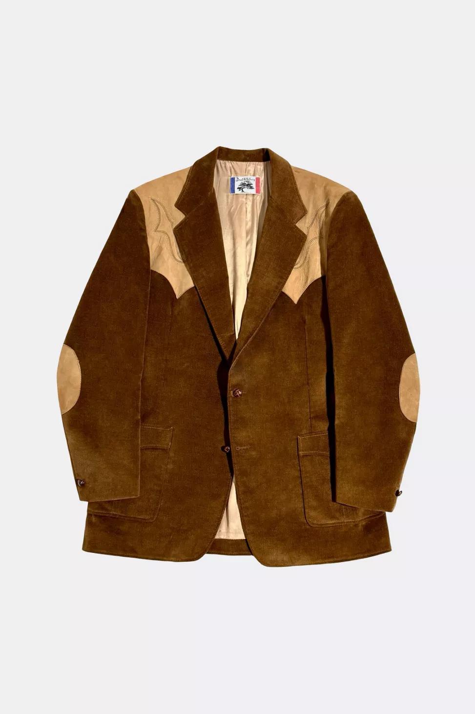 Vintage 1970's Brad Whitney Western Embroidered Suede Suit Jacket by URBAN OUTFITTERS