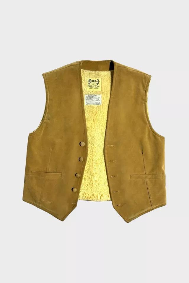 Vintage 1970's Colorado Western Sherpa Lined Velvet Vest by URBAN OUTFITTERS