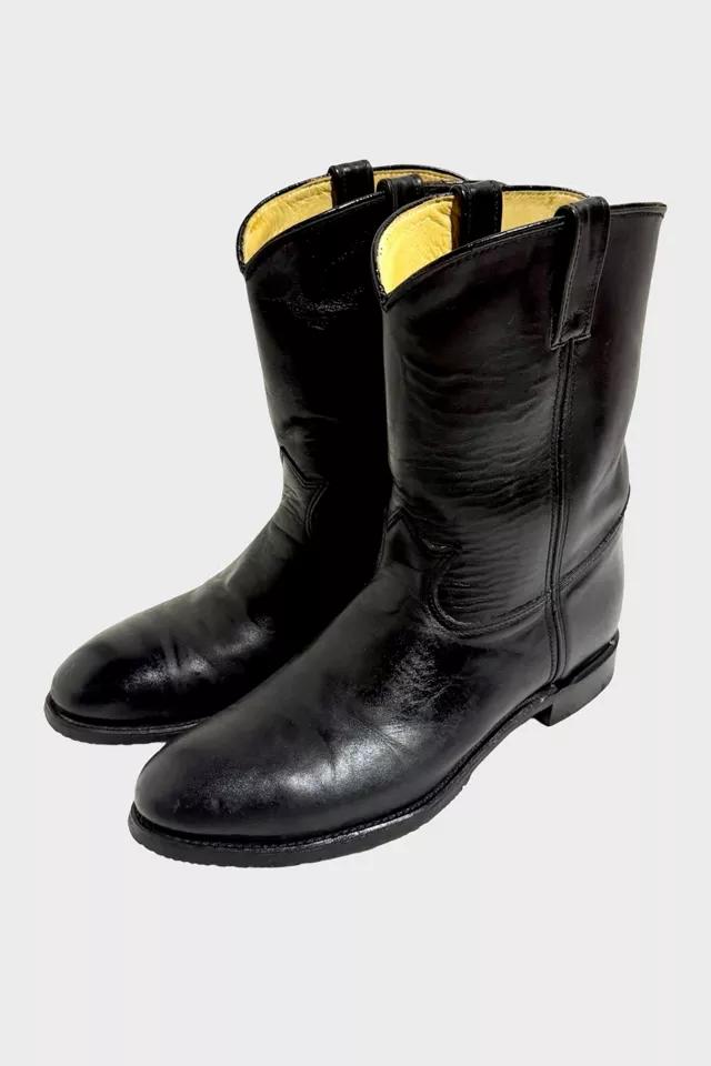 Vintage 1970's Leather Safety Toe Roper Boots by URBAN OUTFITTERS