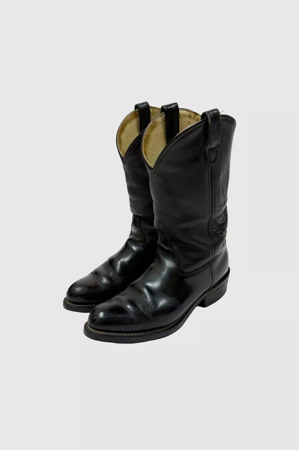 Vintage 1980's Double H Vibram Sole Western Cowboy Work Boot by URBAN OUTFITTERS