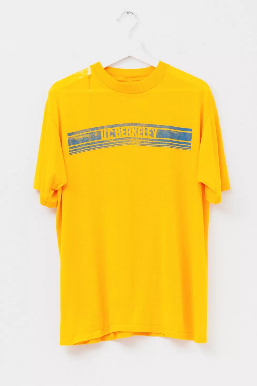 Vintage 1980s UC Berkeley Distressed Paper Thin Graphic T-Shirt Made in USA by URBAN OUTFITTERS