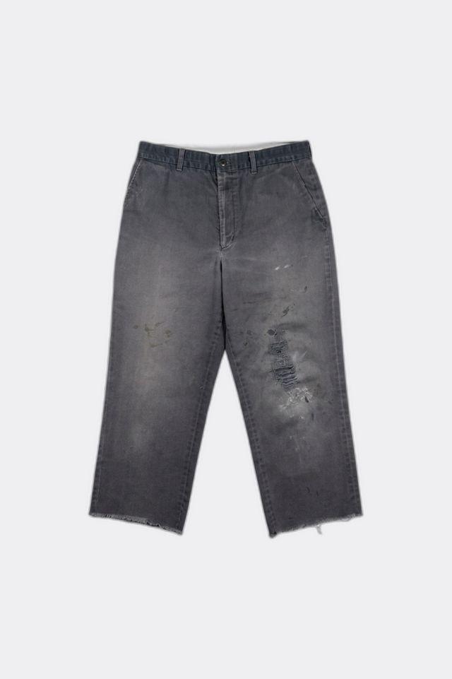 Vintage 1990's Riverside Faded & Thrashed Coca Cola Workwear Cut Off Chinos by URBAN OUTFITTERS