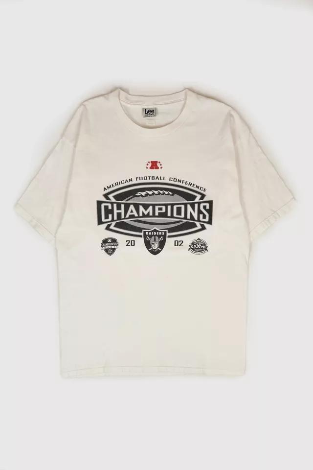 Vintage 2002 Oakland Raiders Champions Tee by URBAN OUTFITTERS