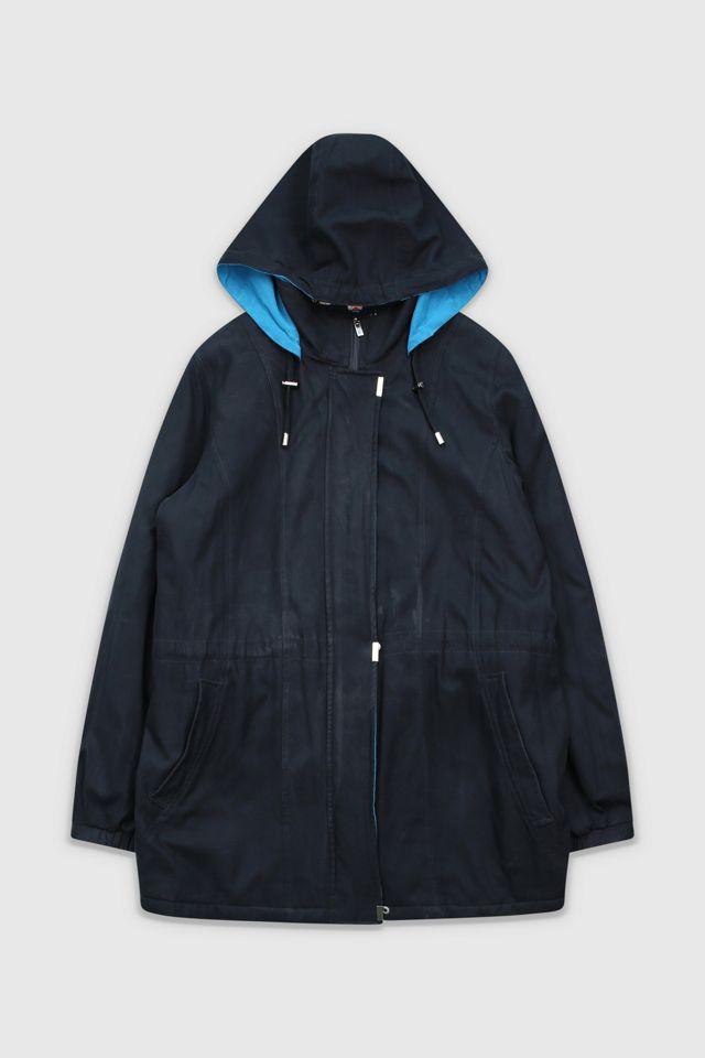 Vintage 90s Black Hooded Coat by URBAN OUTFITTERS