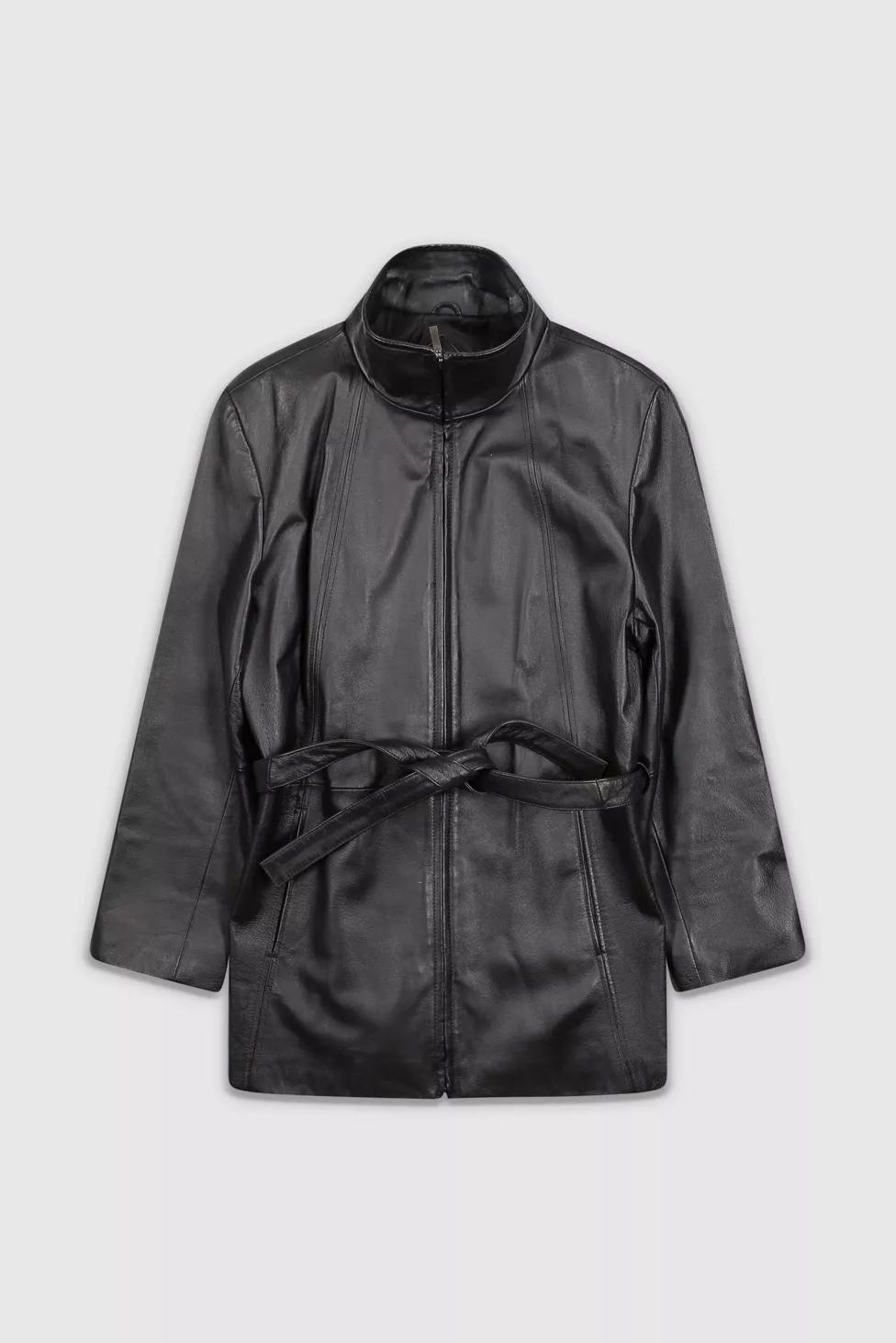 Vintage 90s Black Leather Jacket by URBAN OUTFITTERS